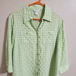 CJ Banks button up blouse